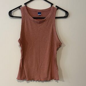 Old Navy Women's Ribbed Tank Top - Rust